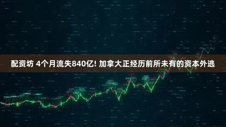 配资坊 4个月流失840亿! 加拿大正经历前所未有的资本外逃